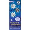 Ursus 1560 00 09 - Stelle trasparenti per finestre, 80 fogli | 5 motivi diversi, circa 6 x 16 cm, 115 g/m², con istruzioni per il bricolage, da realizzare con i bambini