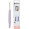KnitPro Uncinetto Vybe in alluminio con impugnatura gommata - 6,50 mm