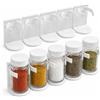 Pyralidsg 20 Pezzi Porta Spezie per Cucina, Autoadesivo Portaspezie da Appendere, Salvaspazio Portaspezie da Parete, per Cucina, Porta Armadio, Bagno, Dispensa, RV (Bianco)