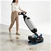 GESAIDES Lavapavimenti Professionale Portatile con Larghezza di Pulizia di 43 cm (17 Pollici), Mini Macchina per la Pulizia Efficiente, Ideale per Pavimenti in Legno, Piastrelle, Terrazzo, Marmo Gray