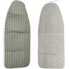 vhbw copriasse Compatibile con Foppapedretti Stirolux, Stiro Top ASSE da Stiro, Tavolo da Stiro Bianco/Grigio