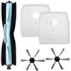 Lapiglo Kit di ricambio per filtro spazzola laterale spazzola principale per robot aspirapolvere SilverCrest M690 e W310, set di accessori per la pulizia in nylon
