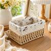 Generic 1 cesto portaoggetti impilabile in rattan bohémien, stile vintage country