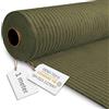 DreamRoots Tessuto Velluto a Coste al Metro, Dark Olive, 1 m | Stoffa velluto per tappezzeria, scampoli velluto al metro, 380 g/m², 140 cm, divani, cuscini, arredo