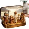 Generico Statue Di Gesù Piccole Scatola Di Latta Con Scena Religiosa Pasquale | Scena della Sofferenza di Gesù Decorazione Religiosa Per Casa Ufficio Scrivania Chiesa Decorazioni Festività Regali Omaggi