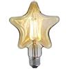 vetrine inrete Vetrineinrete® Lampadina led a filamento vintage retro e27 4 watt lampada decorativa ambra stella 350 lumen A87