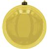MIK funshopping Pallone di Natale XXL per Esterno, Oro, 20 cm, 1 Pezzo