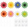 SLIAXINT 8PCS (8 Color) Fiori Decorazione da Parete in Metallo Colorato | Decorazione Artistica, Esterni Decorazioni Giardino, Resistenti alle Intemperie, per Soggiorno, Camera, Letto Balcone Cortile