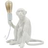 Mauro Ferretti Lampada da Tavolo Monkey Seduta Bianca | Poliresina, 32x33x32