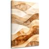 Feeby Quadro su Tela Non Tessuta - Stampa Su Tela - Onde astratte beige pastello - 30x45 cm - Decorazione Murale - Moderno Soggiorno - quadri moderni soggiorno - poster