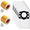 Rackumic Filtro per aspirapolvere e sacchetto per aspirapolvere Karcher WD3 WD2 WD2 per Plus 4,5 galloni include 2 filtri ad alta efficienza e 6 sacchetti di raccolta in microfibra