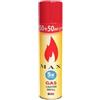 Generico MAX Gas Ricarica Accendini 300 ml - Bomboletta 250 ml + 50 ml Gratis - Gas Isobutano - Ricarica Universale per Accendini Ricaricabili - con Adattatori (1)