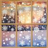 AhfuLife 8 Fogli Vetrofanie Natalizie per Finestre, 152 Pezzi Adesivi Natalizi per Finestre Riutilizzabili, Doppio Lato Stickers Vetri di Natale, Decorazioni Vetro Natale per Vetrine Negozio e Casa