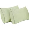 Lirex 2-Pack Federe per Cuscini, 100% Cotone Traspirante Federe Pillow Covers, 40 x 70 cm, Verde Salvia Chiaro