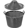 LoviStore Cesto Copridamigiana con Manici Traforato10lt in Plastica, Copertura, Cover, Involucro, Rivestimento, Guscio, Protezione da Urti per Dame Bocca Stretta, Cappuccio per Damigiana