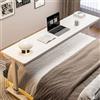 Generic Scrivania da letto regolabile in altezza con ruote, tavolo da letto per laptop, tavolo mobile per ospedale mobile, stazione di lavoro per camera da letto, mobili per ufficio domestico