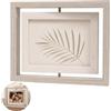witpine Cornice portafoto girevole double face, 10 x 15 cm, cornice da tavolo in legno chiaro, presentazione fronte/retro per 2 foto, pannello organico resistente, stile decorativo rettangolare