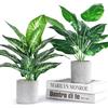 JC nateva Set di 2 piante artificiali da 40,6 cm, colore: verde salvia | Piante artificiali, lame regolabili, ideale per bagno, cucina, ufficio e balcone, senza irrigazione