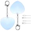 Generic Love Wallet Tote Bag Touch Sensing Light, a forma di cuore, luce a LED ricaricabile per borse interne, mini attivazione/movimento automatico, per donne e ragazze (2 pezzi, blu)
