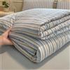 Odot Trapunta Piumino Estivo Reversibile, 4,5 Tog Trapuntino Copriletto Leggera Primaverile Coperta Trapuntatura Morbido per Letto Matrimoniale Una Piazza e Mezza (Righe blu,200 * 230cm)