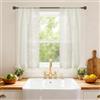 Ystyle Tende per Interni Effetto Lino 2 Pezzi, 70x150 CM, Beige | Tenda Trasparente con Trama a Croci, Curtains Voile con Tasca, Moderna Leggere Eleganti per Camera da Letto e Soggiorno