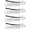 A2ZWORLD 4 Pezzi Mini Faretto LED Emergenza da Incasso 3W 250lm, Autonomia 3 Ore, D60X37mm Foro Ø42mm, Bianco Freddo 6500K, Batteria LiFePO4, Modalità Emergenza o Interruttore