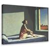 PIANK Stampa artistica su tela con stampa artistica da parete di Edward Hopper, motivo: sole mattutino, cornice decorativa per camera da letto, 30,5 x 45,7 cm