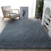 Treer Tappeto Salotto Moderno Peluche, Lavabile Morbido Tappeti per Soggiorno Tappeti per Interni Ultra Morbidi Tappeti, per Camera da Letto Home Decor (160x200cm,Grigio)