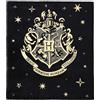 Harry Potter Coperta morbida con stemma di Hogwarts come regalo per bambini per compleanno e Natale, 130 x 150 cm