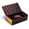 CRIGEMA - Ambra incenso solido dall'India - Pezzo da ca. 20-25 gr - Kit con Scatola perforata (AMBRA e ROSA)