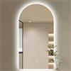 EYTVYUWPT Specchio Da Parete Ad Arco Con Illuminazione A LED A 3 Colori, Specchio Da Bagno A LED, Antiappannamento, Dimmerabile All'infinito, Sensore Smart Touch(3 color,50x80cm)