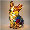 LOMUG Luce notturna decorativa, a forma di cane luminoso, in resina, taglia L | Luce notturna a LED, classe energetica A, lampada decorativa per animali domestici, per gli amanti dei cani