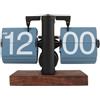 Cyrank Flip Clock Desk, Orologio Digitale retrò Flip Down Orologio Digitale Flip Orologio Meccanico Orologio Flip Orologio a Tubo Girevole Automatico Vintage Scrivania Flip Automatica(Blu)
