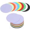 PATIKIL 100 Fogli Cartoncini Colorati Rotondo 5cm Origami Multicolore | Cerchi Ritagli Spessa Cartoncino Carta Colorata, per lavoretti DIY Progetti Artistici Materiali Stampa Decorazioni Bacheca