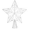 com-four® stella decorativa natalizia, decorazione in metallo con motivo | stella da appoggio
