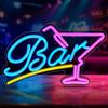 DAJASD Insegna Luminosa Cocktail, Luce per Insegne al Neon a LED, Insegne Luminose Bar da USB Insegne Luminose Neon per camera da letto Casa Bar Club Cucina Hotel Matrimonio Compleanno Ristorante