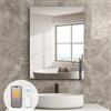 byecold Riscaldamento a infrarossi a specchio con termostato da 450 Watt, riscaldamento a specchio a infrarossi, riscaldamento da parete a infrarossi, controllo remoto tramite app, pannello riscaldante