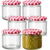 Generico Set 6/12 Vasetti in Vetro 250 ml con Tappo Ermetico - Barattoli per Marmellata, Pesto, Miele e Conserve - Contenitori Cucina in Vetro Lavabili in Lavastoviglie - Ideali per Dispensa (6)