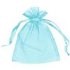 Generic 50 sacchetti in organza, per bomboniere, feste, gioielli, in rete con coulisse, 5 cm x 7 cm, colore: blu