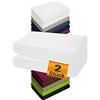 npluseins Set di 2 federe per cuscino ergonomiche, 1450.2049-35-40 x 55-60 cm, colore: Bianco