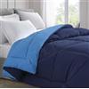 Home Tresor - Trapunta Matrimoniale Invernale Double Face con Imbottitura in Morbida Microfibra Anallergica e Traspirante da 350 gr/mq Judit 2 Piazze cm. 260x260 (Blu/Avio)