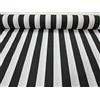 Generic Sofia - Tessuto a righe larghe 4 cm, per tende, tappezzeria, decorazione per la casa, runner da tavolo, cuscino, larghezza 140 cm, venduto al metro, colore: nero e bianco