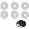 XinYangMao Set di 6 Panni di Ricambio per L10 Ultra/L10s Pro/L10s Ultra/L20 Ultra e Xiaomi X10+ Aspirapolvere Robot, in Microfibra Morbida Lavabili e Riutilizzabili per Pulizia