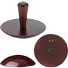 BENECREAT Set di 3 stampi per pentole in legno e ceramica, 114/140/161 mm, legno di faggio marrone cocco, strumenti per modellare argilla con manico per la produzione di ciotole in ceramica e piatti