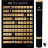 Divalis Poster da Grattare Top 100 Film - Gratta Migliori Movie Poster - Lista Grattabile di Controllo del Cinema con Accessori - 100 Film Cult da Grattare - Scratch off Movies Poster
