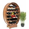 DanDiBo Scaffale Vini Botte-Vino per 24 Bottiglie verniciatura Marrone Bar Supporto Bottiglie Botte Porta Bottiglie