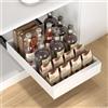 Zanfqvo Organizzatore per Mobili da Cucina, Cassetto Telescopico per Cucina, Bagno e Soggiorno 30x42x7cm