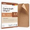 eliant. Carta Kraft A4 120 g 50 Fogli Avana per Bricolage Made in Germany