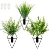 chituodian Decorazione Parete Vasi, Decorazioni Parete Soggiorno Piante Artificiali Set da 3, Sospese Decorazione da Parete Adatte per Soggiorno, Interni ed Esterni, Giardino, Ufficio, Salotto e Balcone