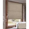 Victoria M. Tenda a Pacchetto a Parete e a Soffitto, 90 x 130 cm, Crema | Tenda Oscurante con montaggio a vite per Finestre e Porte, Effetto Lino, Guide in Alluminio Robuste, Regolabile in Altezza